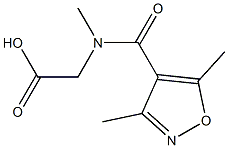 2-[(3,5-dimethyl-1,2-oxazol-4-yl)-N-methylformamido]acetic acid Structure