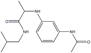 2-[(3-acetamidophenyl)amino]-N-(2-methylpropyl)propanamide 구조식 이미지