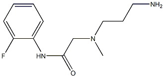 2-[(3-aminopropyl)(methyl)amino]-N-(2-fluorophenyl)acetamide 구조식 이미지