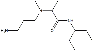 2-[(3-aminopropyl)(methyl)amino]-N-(pentan-3-yl)propanamide Structure