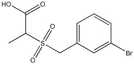 2-[(3-bromobenzyl)sulfonyl]propanoic acid 구조식 이미지