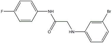 2-[(3-bromophenyl)amino]-N-(4-fluorophenyl)acetamide 구조식 이미지