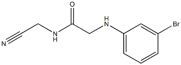 2-[(3-bromophenyl)amino]-N-(cyanomethyl)acetamide 구조식 이미지