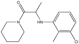 2-[(3-chloro-2-methylphenyl)amino]-1-(piperidin-1-yl)propan-1-one 구조식 이미지