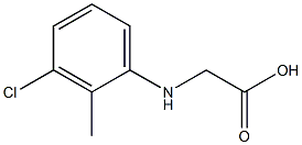 2-[(3-chloro-2-methylphenyl)amino]acetic acid 구조식 이미지
