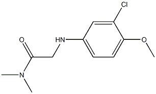 2-[(3-chloro-4-methoxyphenyl)amino]-N,N-dimethylacetamide Structure