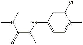 2-[(3-chloro-4-methylphenyl)amino]-N,N-dimethylpropanamide Structure