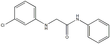 2-[(3-chlorophenyl)amino]-N-phenylacetamide 구조식 이미지