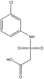 2-[(3-chlorophenyl)sulfamoyl]acetic acid 구조식 이미지