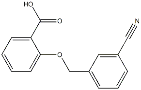 2-[(3-cyanobenzyl)oxy]benzoic acid Structure