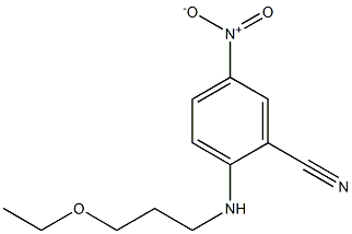 2-[(3-ethoxypropyl)amino]-5-nitrobenzonitrile 구조식 이미지