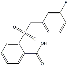 2-[(3-fluorobenzyl)sulfonyl]benzoic acid 구조식 이미지