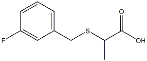 2-[(3-fluorobenzyl)thio]propanoic acid 구조식 이미지