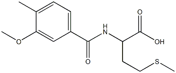 2-[(3-methoxy-4-methylphenyl)formamido]-4-(methylsulfanyl)butanoic acid Structure