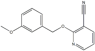 2-[(3-methoxybenzyl)oxy]nicotinonitrile 구조식 이미지