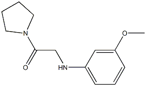 2-[(3-methoxyphenyl)amino]-1-(pyrrolidin-1-yl)ethan-1-one Structure