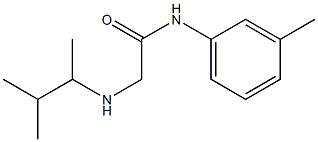 2-[(3-methylbutan-2-yl)amino]-N-(3-methylphenyl)acetamide Structure