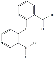 2-[(3-nitropyridin-4-yl)sulfanyl]benzoic acid Structure