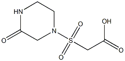 2-[(3-oxopiperazine-1-)sulfonyl]acetic acid Structure