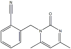 2-[(4,6-dimethyl-2-oxopyrimidin-1(2H)-yl)methyl]benzonitrile Structure