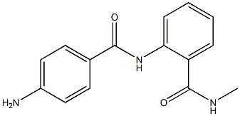 2-[(4-aminobenzoyl)amino]-N-methylbenzamide 구조식 이미지