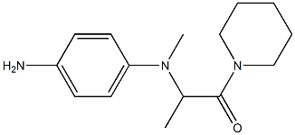 2-[(4-aminophenyl)(methyl)amino]-1-(piperidin-1-yl)propan-1-one Structure