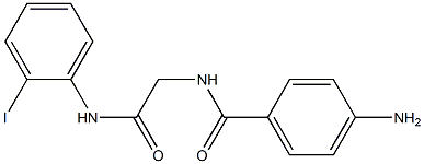 2-[(4-aminophenyl)formamido]-N-(2-iodophenyl)acetamide 구조식 이미지