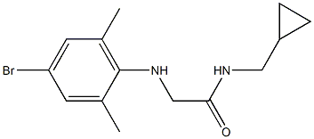 2-[(4-bromo-2,6-dimethylphenyl)amino]-N-(cyclopropylmethyl)acetamide Structure