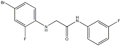 2-[(4-bromo-2-fluorophenyl)amino]-N-(3-fluorophenyl)acetamide 구조식 이미지