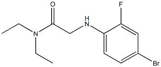 2-[(4-bromo-2-fluorophenyl)amino]-N,N-diethylacetamide Structure