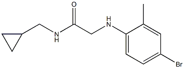 2-[(4-bromo-2-methylphenyl)amino]-N-(cyclopropylmethyl)acetamide 구조식 이미지