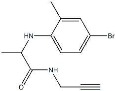 2-[(4-bromo-2-methylphenyl)amino]-N-(prop-2-yn-1-yl)propanamide Structure