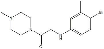 2-[(4-bromo-3-methylphenyl)amino]-1-(4-methylpiperazin-1-yl)ethan-1-one 구조식 이미지