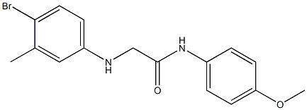 2-[(4-bromo-3-methylphenyl)amino]-N-(4-methoxyphenyl)acetamide 구조식 이미지
