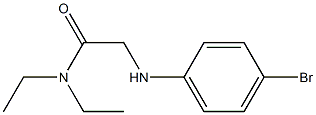 2-[(4-bromophenyl)amino]-N,N-diethylacetamide 구조식 이미지