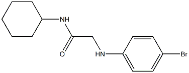 2-[(4-bromophenyl)amino]-N-cyclohexylacetamide 구조식 이미지