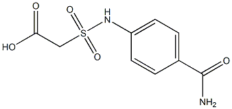 2-[(4-carbamoylphenyl)sulfamoyl]acetic acid 구조식 이미지