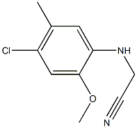 2-[(4-chloro-2-methoxy-5-methylphenyl)amino]acetonitrile 구조식 이미지