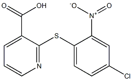 2-[(4-chloro-2-nitrophenyl)sulfanyl]pyridine-3-carboxylic acid Structure