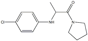 2-[(4-chlorophenyl)amino]-1-(pyrrolidin-1-yl)propan-1-one Structure