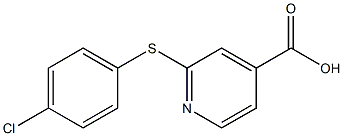 2-[(4-chlorophenyl)sulfanyl]pyridine-4-carboxylic acid Structure