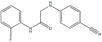 2-[(4-cyanophenyl)amino]-N-(2-fluorophenyl)acetamide 구조식 이미지