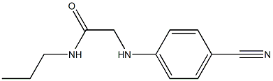 2-[(4-cyanophenyl)amino]-N-propylacetamide 구조식 이미지