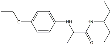 2-[(4-ethoxyphenyl)amino]-N-(pentan-3-yl)propanamide 구조식 이미지