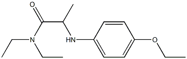 2-[(4-ethoxyphenyl)amino]-N,N-diethylpropanamide 구조식 이미지