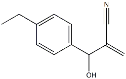 2-[(4-ethylphenyl)(hydroxy)methyl]prop-2-enenitrile Structure