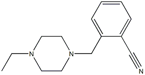 2-[(4-ethylpiperazin-1-yl)methyl]benzonitrile 구조식 이미지