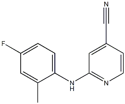 2-[(4-fluoro-2-methylphenyl)amino]pyridine-4-carbonitrile Structure