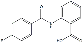 2-[(4-fluorobenzoyl)amino]benzoic acid 구조식 이미지