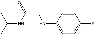 2-[(4-fluorophenyl)amino]-N-(propan-2-yl)acetamide 구조식 이미지